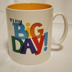 Hallmark It's My Big Day! Oversized Ceramic Mug 8 Cup Capacity